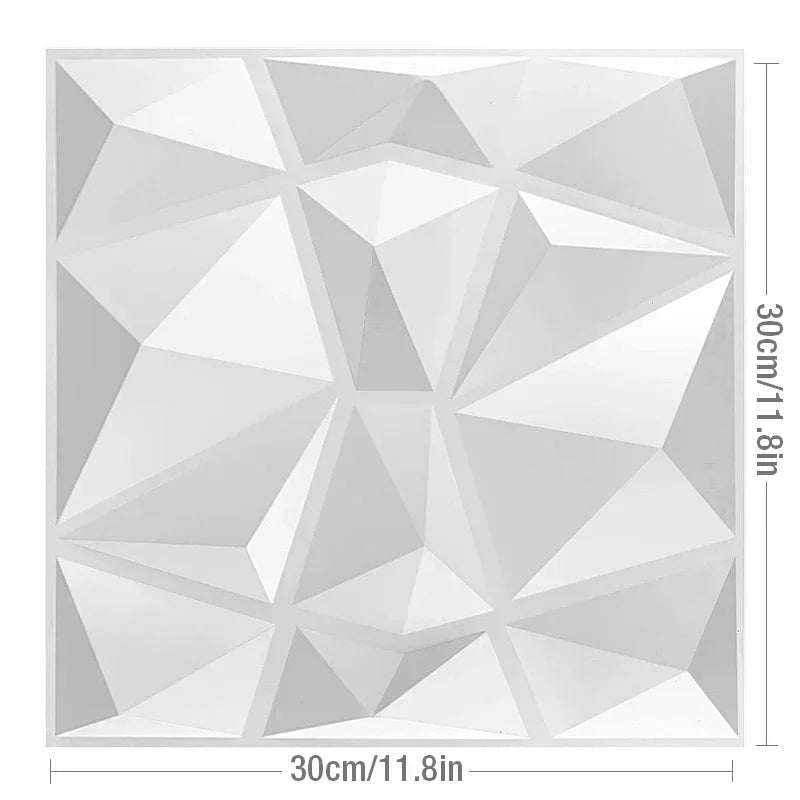 12 Stück/1 m2 arabische islamische muslimische Sterne Mond Dekor Relief Art 3D Wandpaneel nicht klebende 3D Wandaufkleber Wohnzimmer Home Decor