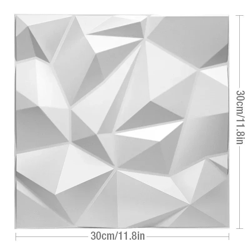 12 Stück/1 m2 arabische islamische muslimische Sterne Mond Dekor Relief Art 3D Wandpaneel nicht klebende 3D Wandaufkleber Wohnzimmer Home Decor