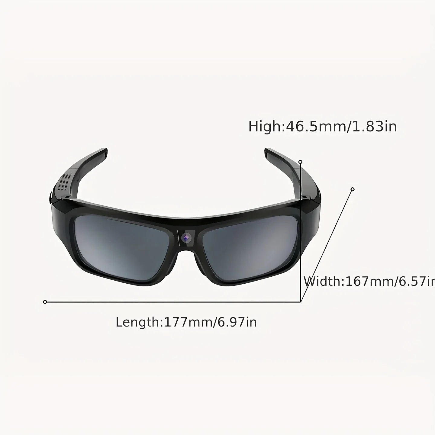 4K HD-Kamerobrille, Video-Smart-Brille, Mini-Kamera für den Außenbereich, Kamera für den menschlichen Körper, Fahrrad-Recorder-Kamera, geeignet zum Radfahren