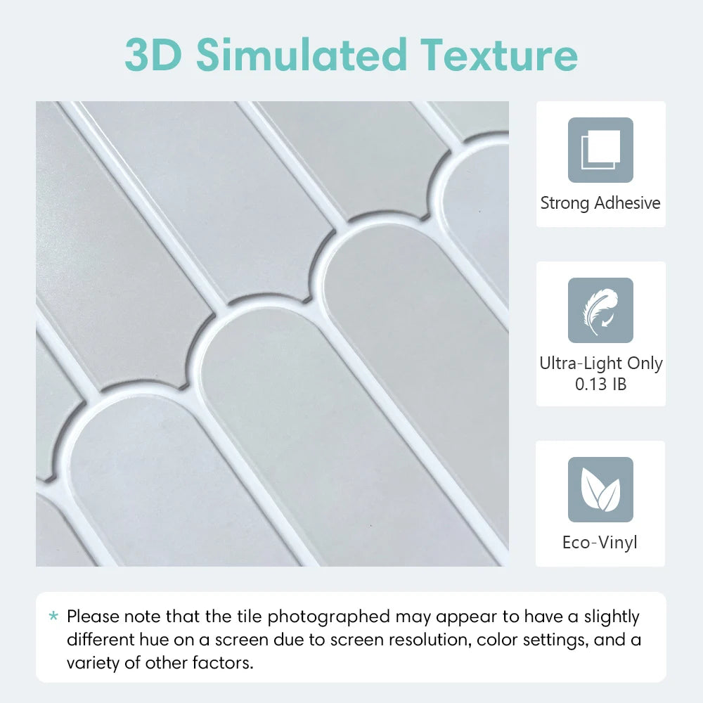 1/10 Stück dekorative 3D-Wandtafel zum Abziehen und Aufkleben, 3D-Fliesenaufkleber, selbstklebender Küchenfliesen-Rückwandaufkleber für Badezimmer