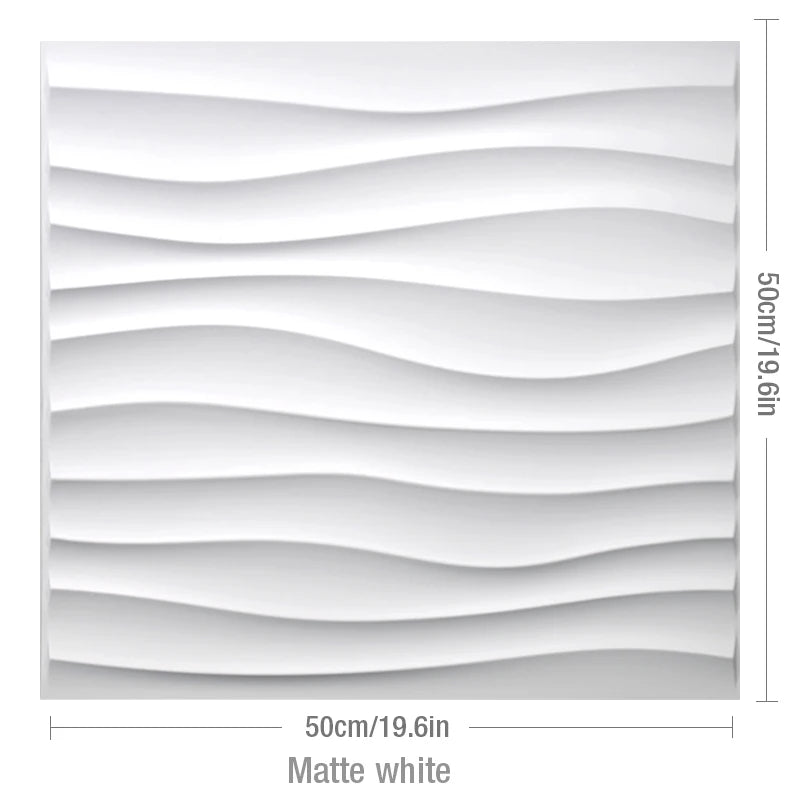 4 Stück 50 cm Holzmaserung 3D-Stereo-Wandpaneel Diamant Nicht selbstklebender Fliesen-Wandaufkleber wasserdichtes Wohnzimmer Badezimmer-Tapetenpapier