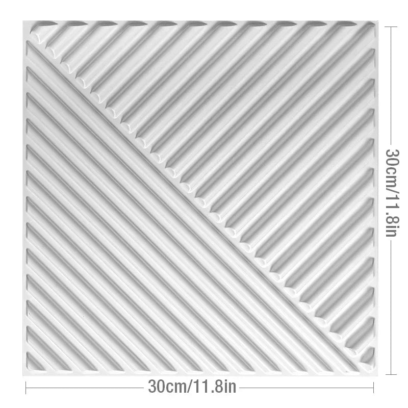 12 Stück/1 m2 arabische islamische muslimische Sterne Mond Dekor Relief Art 3D Wandpaneel nicht klebende 3D Wandaufkleber Wohnzimmer Home Decor