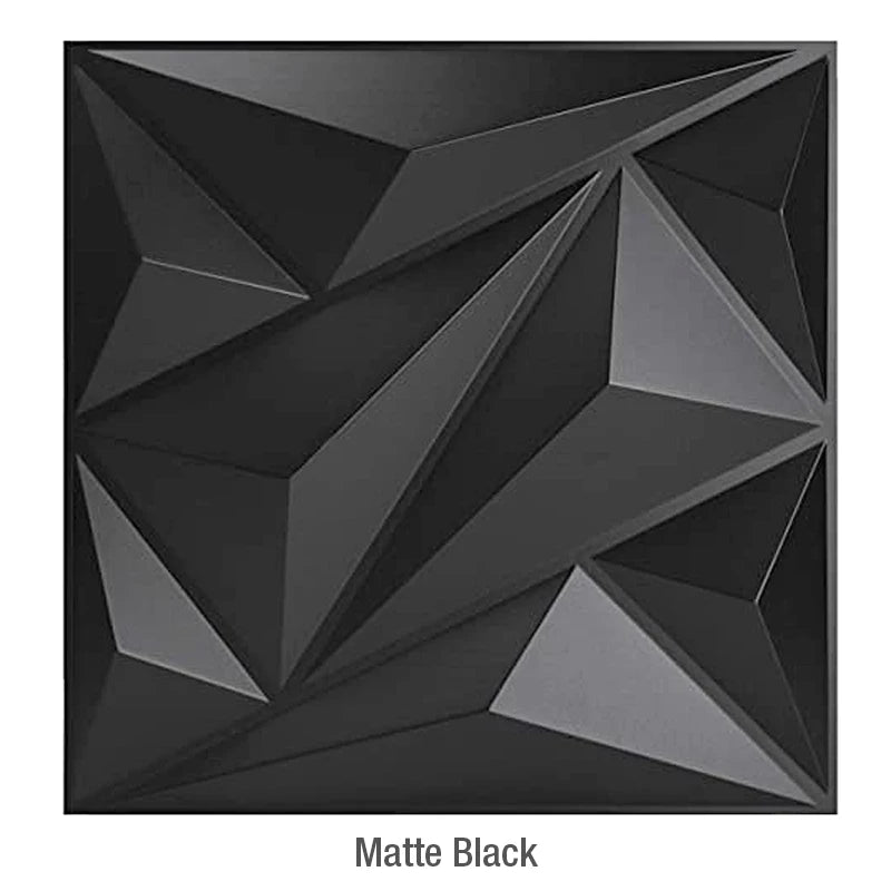 4 Stück 50 cm Holzmaserung 3D-Stereo-Wandpaneel Diamant Nicht selbstklebender Fliesen-Wandaufkleber wasserdichtes Wohnzimmer Badezimmer-Tapetenpapier