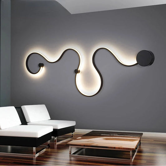 Post Moderne Wand Lampen Acryl Schlafzimmer Studie Wohnzimmer Balkon Zimmer Home Decor Weiß Schwarz Eisen Körper Leuchte Led-leuchten