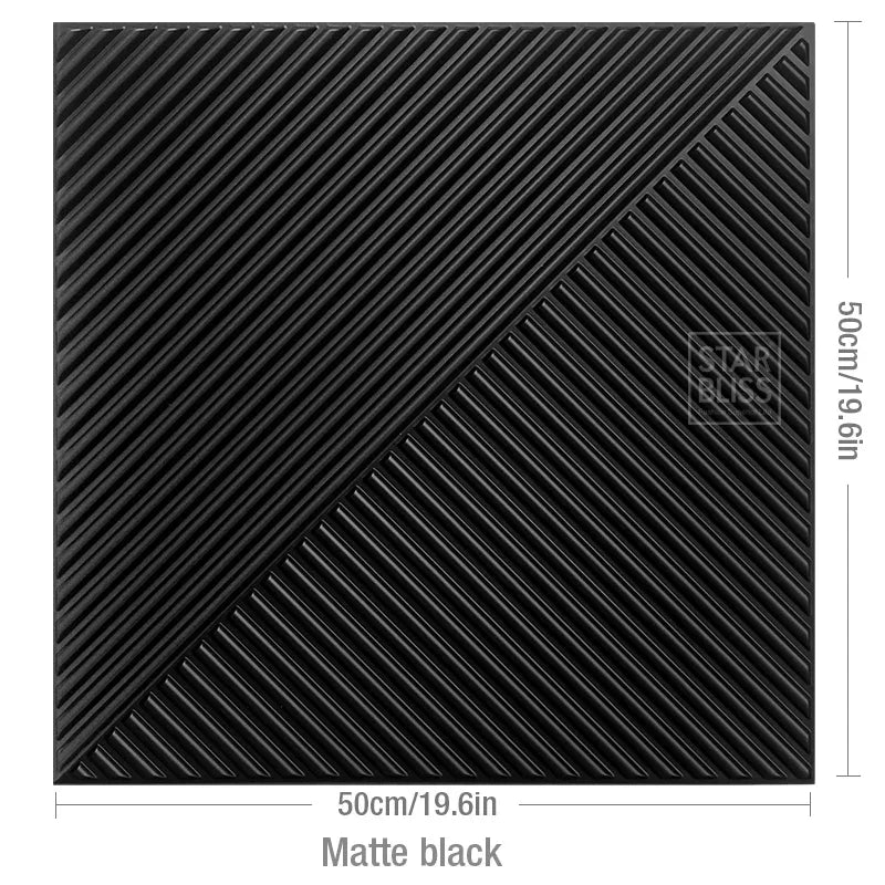 Packung mit 12 Stück / 3 m2 3D-Wanddekoration, Holzmaserung, Lattenwandpaneel, 3D-Rillenstruktur, Panel, Fliesen, Wohnzimmer, Wandaufkleber, wasserdicht