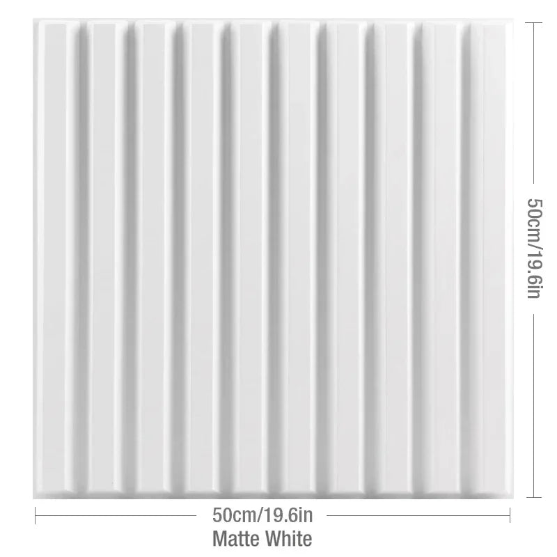Packung mit 12 Stück / 3 m2 3D-Wanddekoration, Holzmaserung, Lattenwandpaneel, 3D-Rillenstruktur, Panel, Fliesen, Wohnzimmer, Wandaufkleber, wasserdicht
